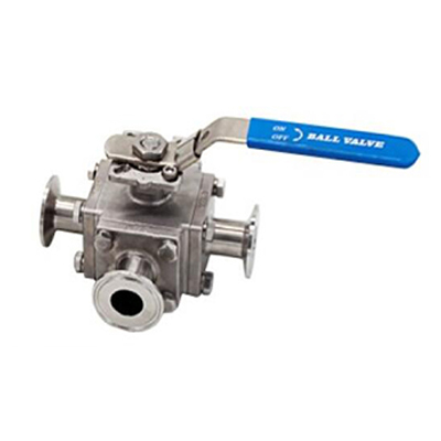 全通徑三通無(wú)滯留手動(dòng)球閥 接口卡箍 焊接