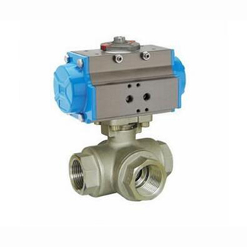 Regus 雷格斯 進口氣動螺紋三通球閥