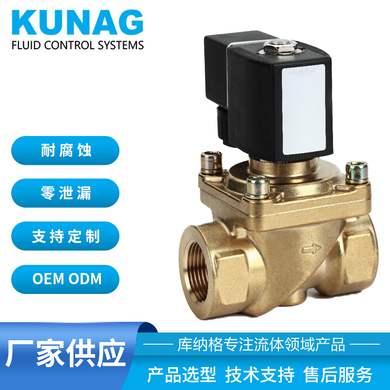 彈簧耦合膜片電磁閥 流體 兩位兩通 零壓差啟動