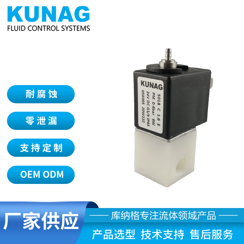 058005 噴碼機(jī)電磁閥 5018型 G1/8螺紋接口 三通閥門